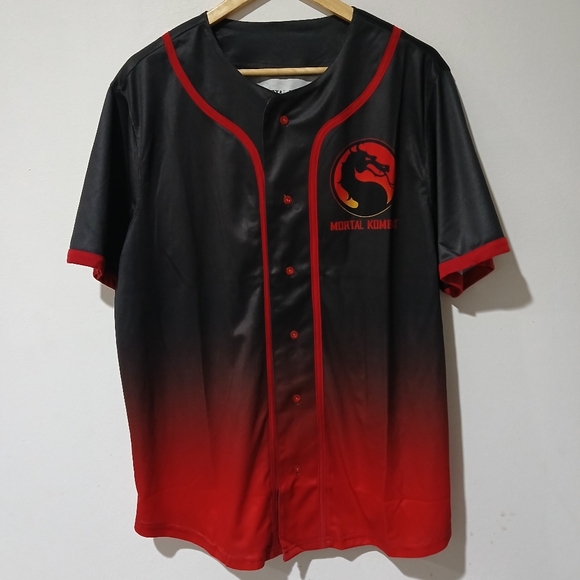 Mortal Kombat Baseball Jersey Men's Size: L (NEW) - Picture 1 of 7
